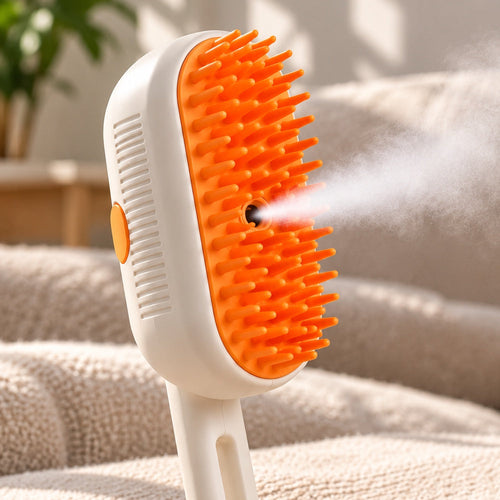 Pawzy Brush, cepillo de vapor blanco y naranja